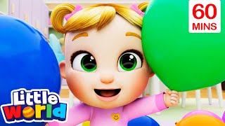 Balloons Song + 60 Minutes of Kids Songs & Nursery Rhymes by Little World