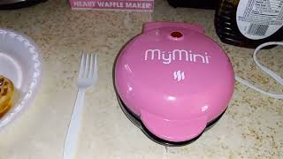 My Mini Heart Waffle Maker Review | Using My Heart Shaped Waffle Maker For The First Time 🥰🥰🥰