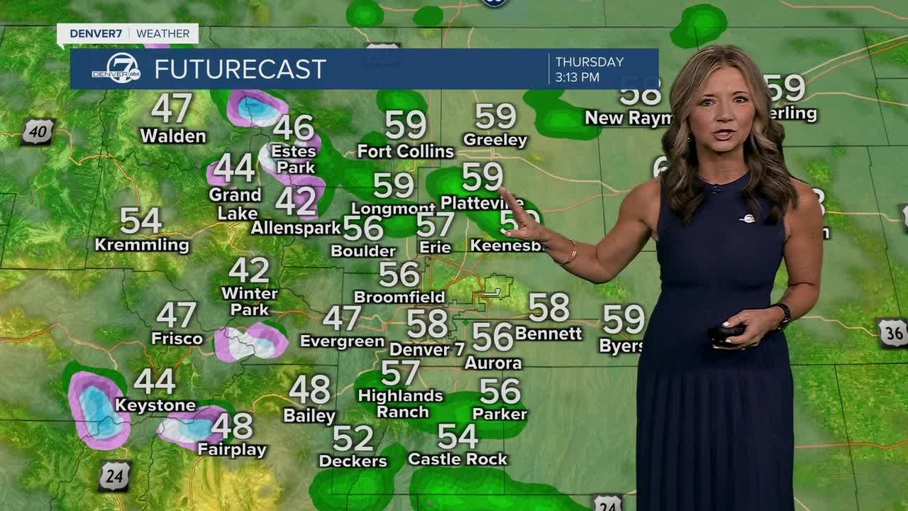 A cool and soggy afternoon for the Denver metro area - YouTube