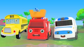 Wheels On The Bus Dance Party More Nursery Rhymes Kids Songs - Fun Cars Cartoon For Kids