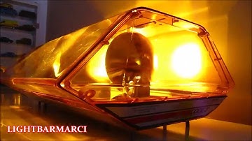 Code 3 XL 5100 Vintage New Mini Lightbar Amber