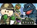 おもちゃアニメ 乗り物シリーズ はたらく車・自衛隊編 巨大化した怪獣モンスターを自衛官になって撃退せよ!/さっちゃんねる Sacchan Toy anime.