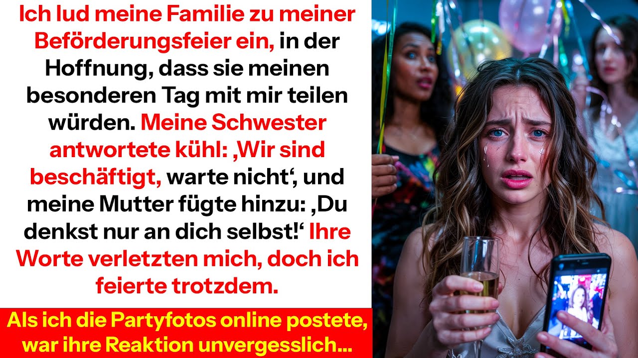 Als meine Familie meine Beförderung ignorierte, zeigte ich ihnen mit Fotos die Wahrheit.