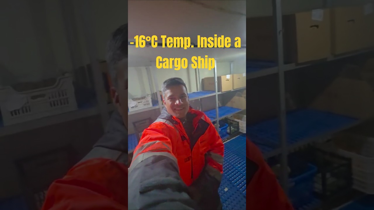 ⁣Coldest Room of a Cargo Ship ! -16°C Temperature inside this room | Life on a Cargo Ship