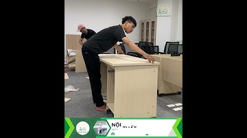 Lắp cụm bàn làm việc 4 người #banlamviec