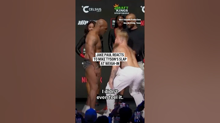 Jake Paul reacts to Mike Tyson’s slap at weigh-in