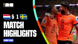 Highlights | Netherlands 5-1 Sweden | FIFA World Cup 2026™