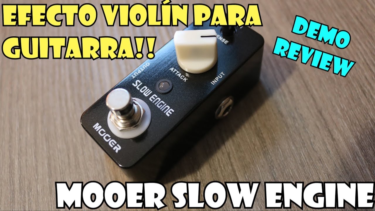 VIOLIN EFFECT FOR GUITAR!! MOOER SLOW ENGINE DEMO REVIEW - YouTube