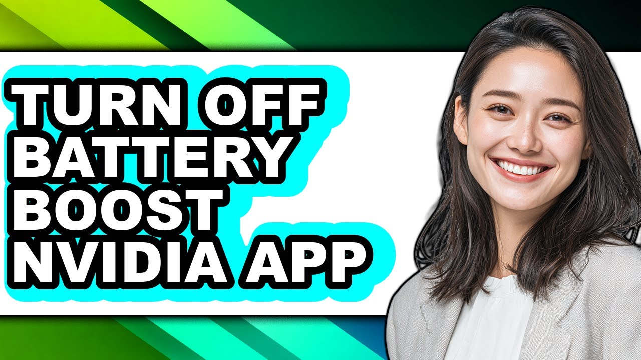 How to Turn Off Battery Boost Nvidia App - Step by Step - YouTube