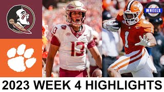 #4 Florida State vs Clemson Highlights | College Football Week 4 | 2023 College Football Highlights