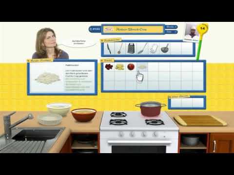 Das große Sarah Wiener Kochspiel - Himbeer Pfirsich Crisp