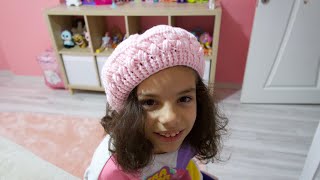 Tığ İşi Bere Şapka Yapımı Detaylı Anlatım Crochet Beret Making Изготовление Берета Крючком