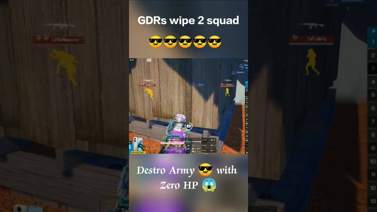 Top 5 teams used Hack in BGIS 2025 | Destro Army wipe 2 squad 