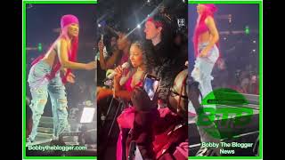 See How Nicki Minaj Snatched The Microphone When Her Fan Tried To Sing 🎤 “The Night Is Too Young”