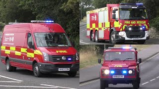 *RESPONSE TO BARN FIRE* Special Hampshire Fire Engines Responding To Multiple Incidents!