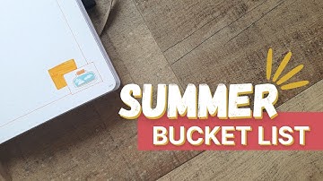 Summer Bucket list | Bullet Journal Spread ideas