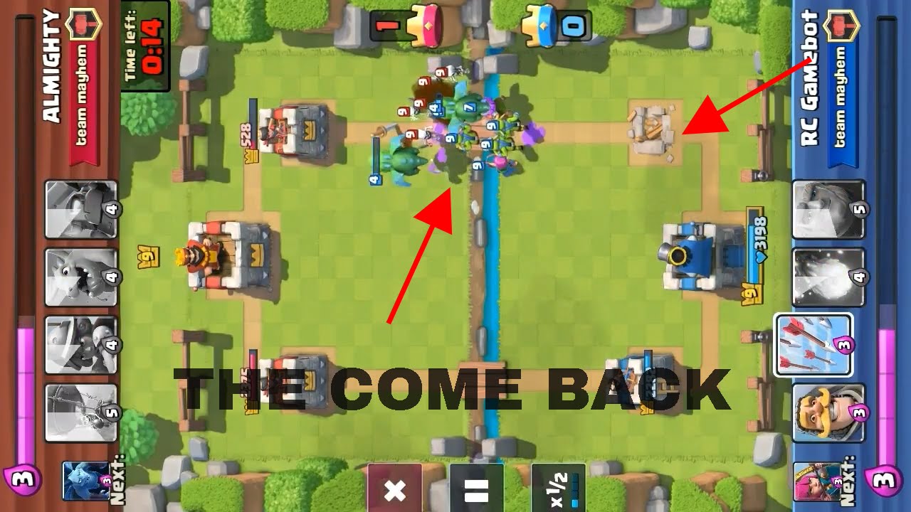 Clash royale gameplay BACK 1) YouTube