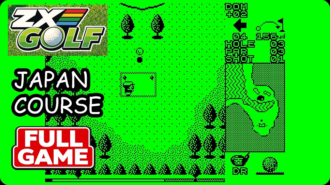 ファミコン ZX GOLF: JAPAN COURSE FULL GAME (2026) - ZX Spectrum 128K game