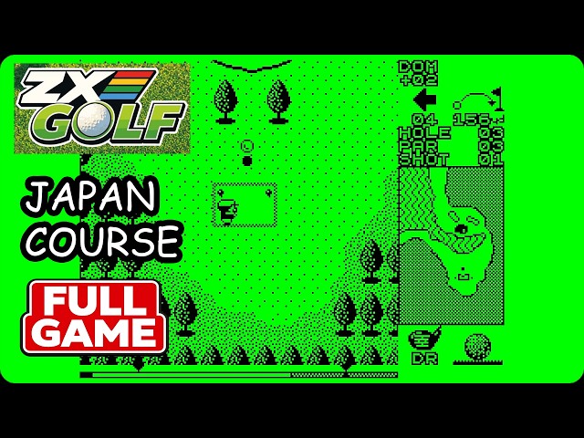 ZX GOLF: JAPAN COURSE FULL GAME (2026) - ZX Spectrum 128K game