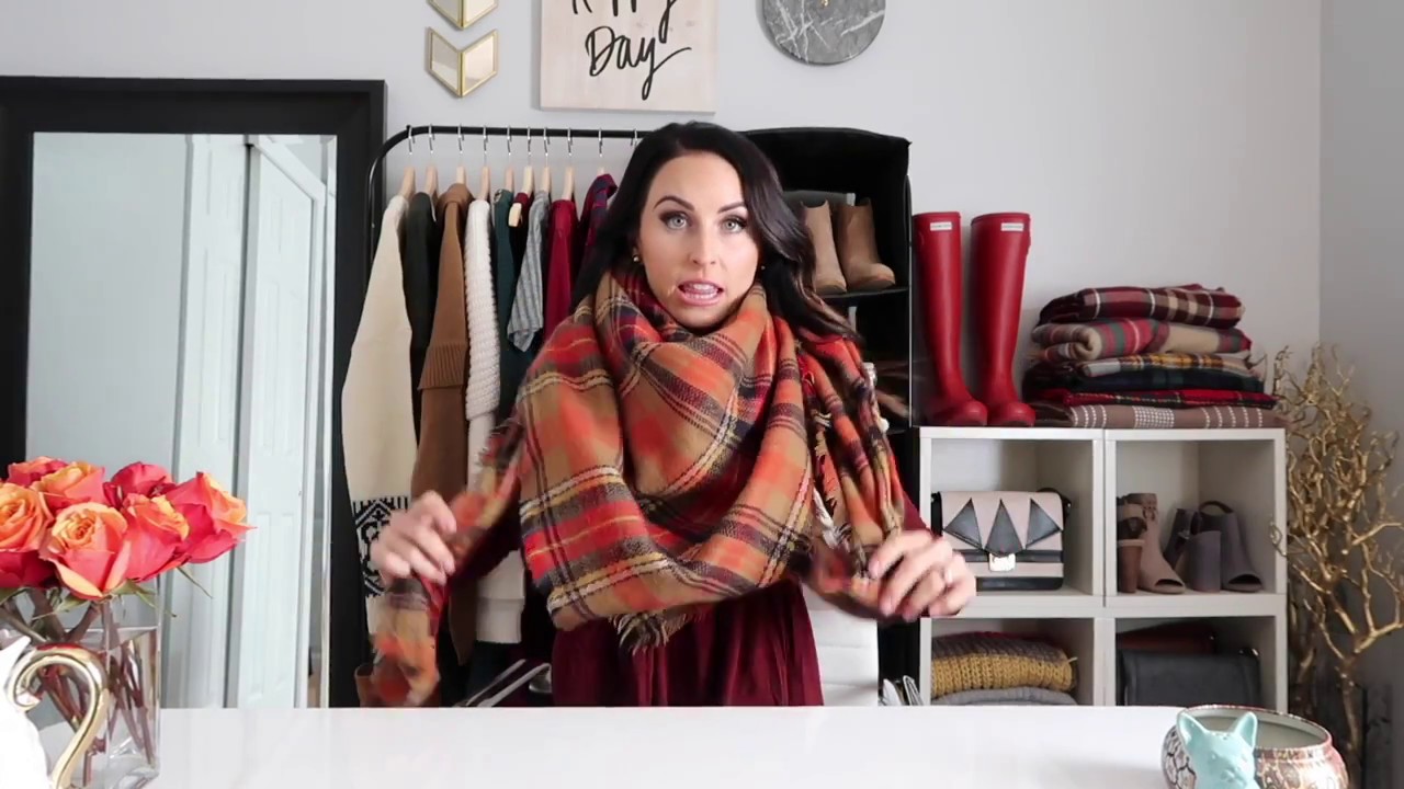 Blanket Scarf Tutorial Youtube