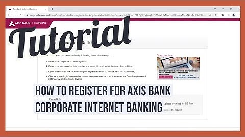 AXIS Bank First Time Login Internet Banking 2023 / How to start axis bank net banking online process