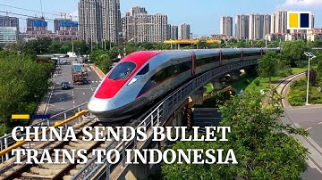 China exports 350km/h bullet trains to Indonesia for Jakarta-Bandung high-speed railway