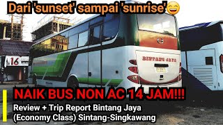 NAIK BUS NON AC 14 JAM!!! | Review  Trip Report Bintang Jaya (Ekonomi Non AC) Sintang-Singkawang