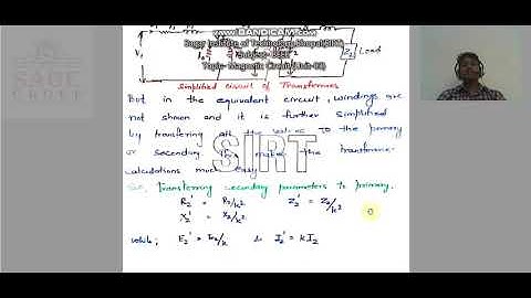 BEEE Equivalent Circuit Diagram of A Single Phase Transformer