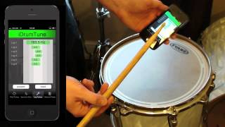 Clearing the drum head - Drum Tuning with iDrumTune drum tuner app screenshot 5