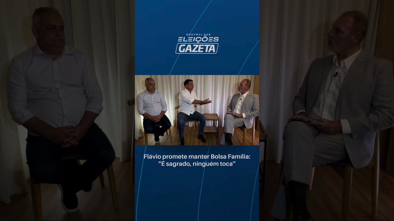 Flávio promete manter Bolsa Família: “É sagrado, ninguém toca”