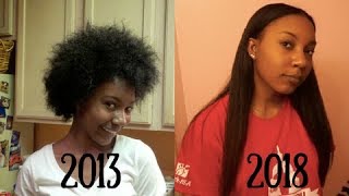 Updated 5 Year Natural Hair Journey (Big Chop to Mid Back)