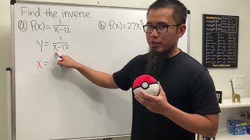 How to find the inverse of a function (rational function, square root, cubic)