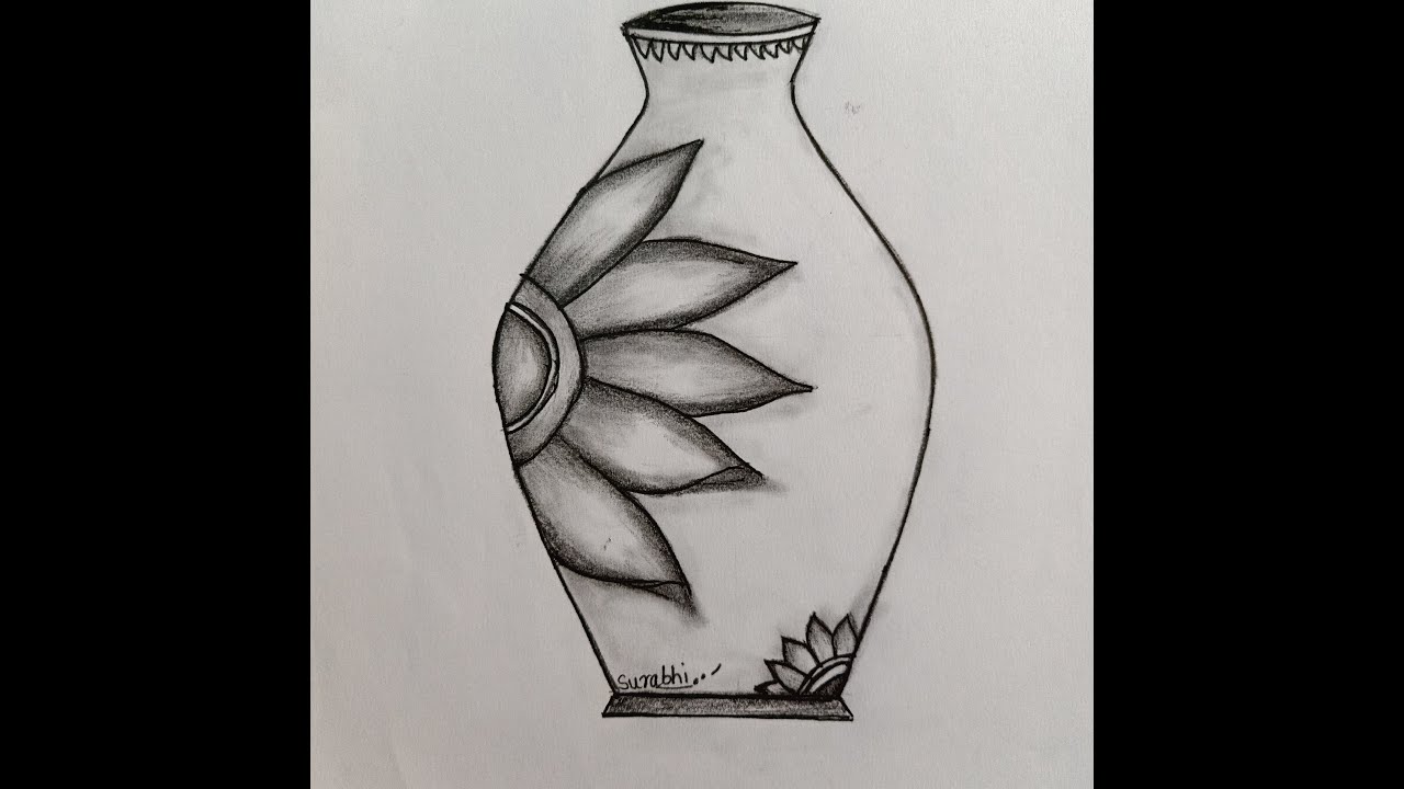 Pot In Ancient Abstract Texture Design Pottery Drawing In Realistic Style  Stock Illustration - Download Image Now - iStock