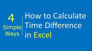 Calculate Time Difference in Excel Between 2 Times | Calculate Employee's Login and Logout Time