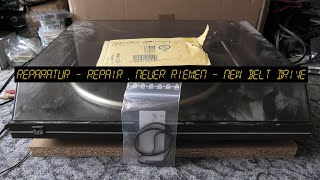 Dual CS 435-1 Plattenspieler Reparatur - Repair , Neuer Riemen - New belt Drive (German Video)