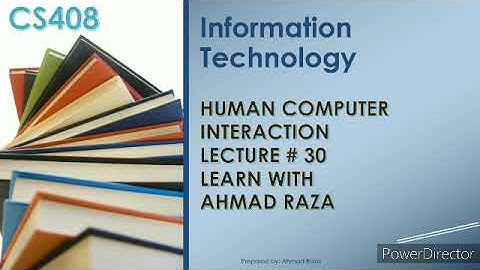 CS408 lecture 30| Evaluation part 2 | Human Computer Interaction by ahmad Raza in Urdu