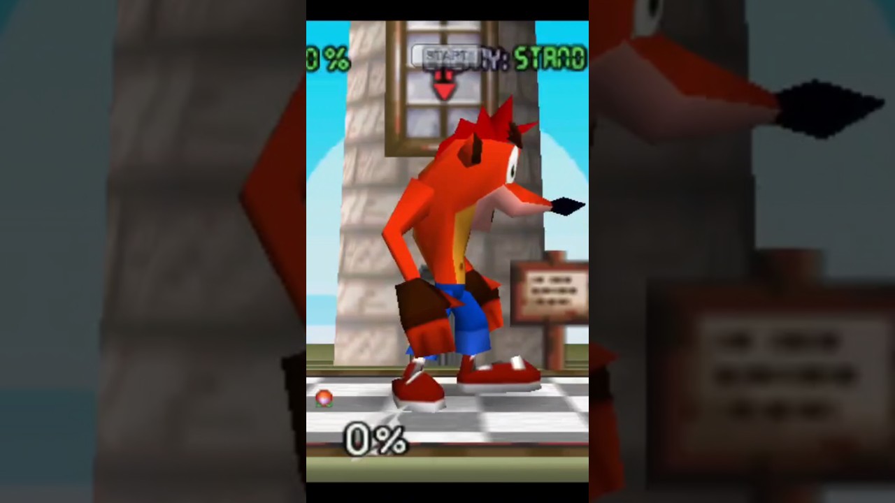 Super Smash remix 64 all the basics characters Emotes audio delay      