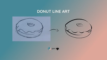 How to Make Donut (Line Art) Part 1 - Inkscape Tutorial #inkscape #donut #wacomtablet
