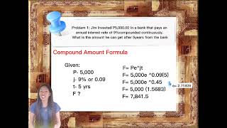 CONTINUOUS COMPOUNDING USING COMPOUND AMOUNT AND COMPOUND PRESENT VALUE FORMULA