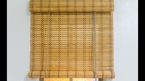 HOW TO RESTRING ROLL-UP BAMBOO BLINDS