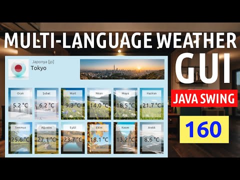 🇺🇸 English 160-2 Java Blackboard Java Swing Multi Language Weather Menu | JMenu, Dynamic Languages