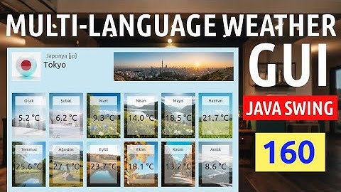 🇺🇸 English 160 Java Blackboard Java Swing Multi Language Weather Menu | JMenu, Dynamic Languages