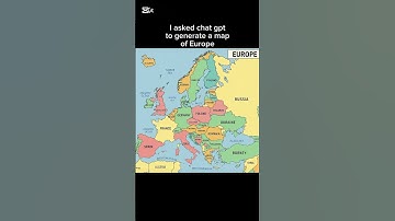 Europe according to chat gpt #europe #map #chatgpt #ai #bot #image