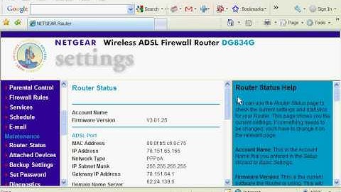 netgear router rebooted . internet access watch the settings change what to look for