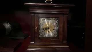 Howard Miller Thomas Tompion Triple Chime Mantle Clock Chimes 8 PM (St. Michael)