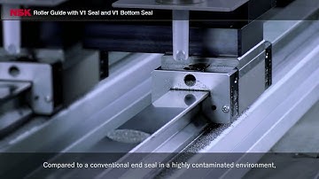 NSK Roller Guides with Highly Dust Resistant V1 Seal