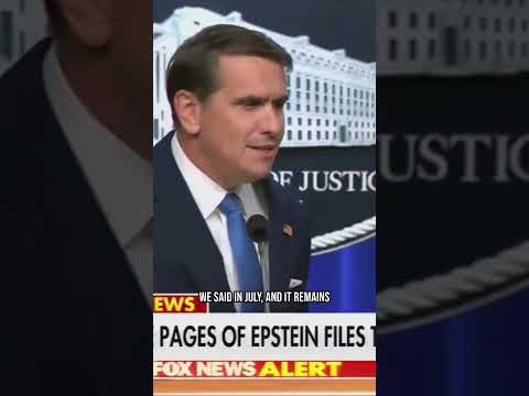 AG Blanche STUMPED by Epstein Abuse Question Live