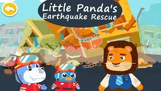 아기 팬더의 지진 구조 - 지진이나 화재 발생 시 대처 방법 | 베이비버스 게임 screenshot 2