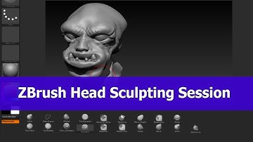 ZBrush Dynamesh Head Sculpting
