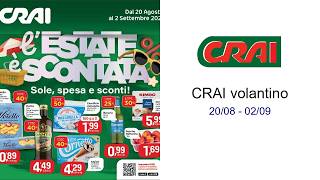CRAI volantino 20/08 - 02/09